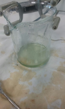 Et au final, nous obtenons une graisse liquide contenant l'odeur des tissus
